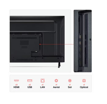 LG UA73 50" 4K UHD LED Smart TV | 50UA73006LA.AEKQ