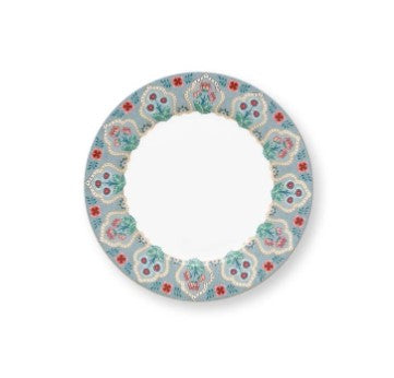 Plate Flower Festival Deco Light Blue 21cm │51.001.285
