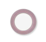 Plate Flower Festival Scallop Red-Light Blue 26.5cm │51.001.286