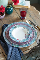 Deep Plate Flower Festival Light Blue 21.5cm │51.001.288