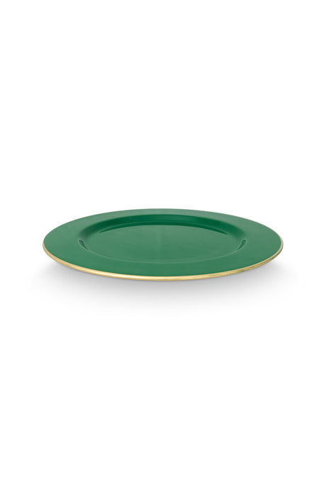 Metal Plate Dark Green 32cm | 51.001.458