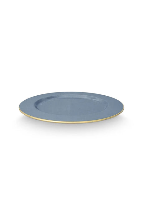 Plate Metal Light Blue 32cm | 51.001.461