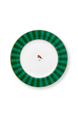 Love Birds Plate Stripes Emerald & Green 17cm | 51.001.463