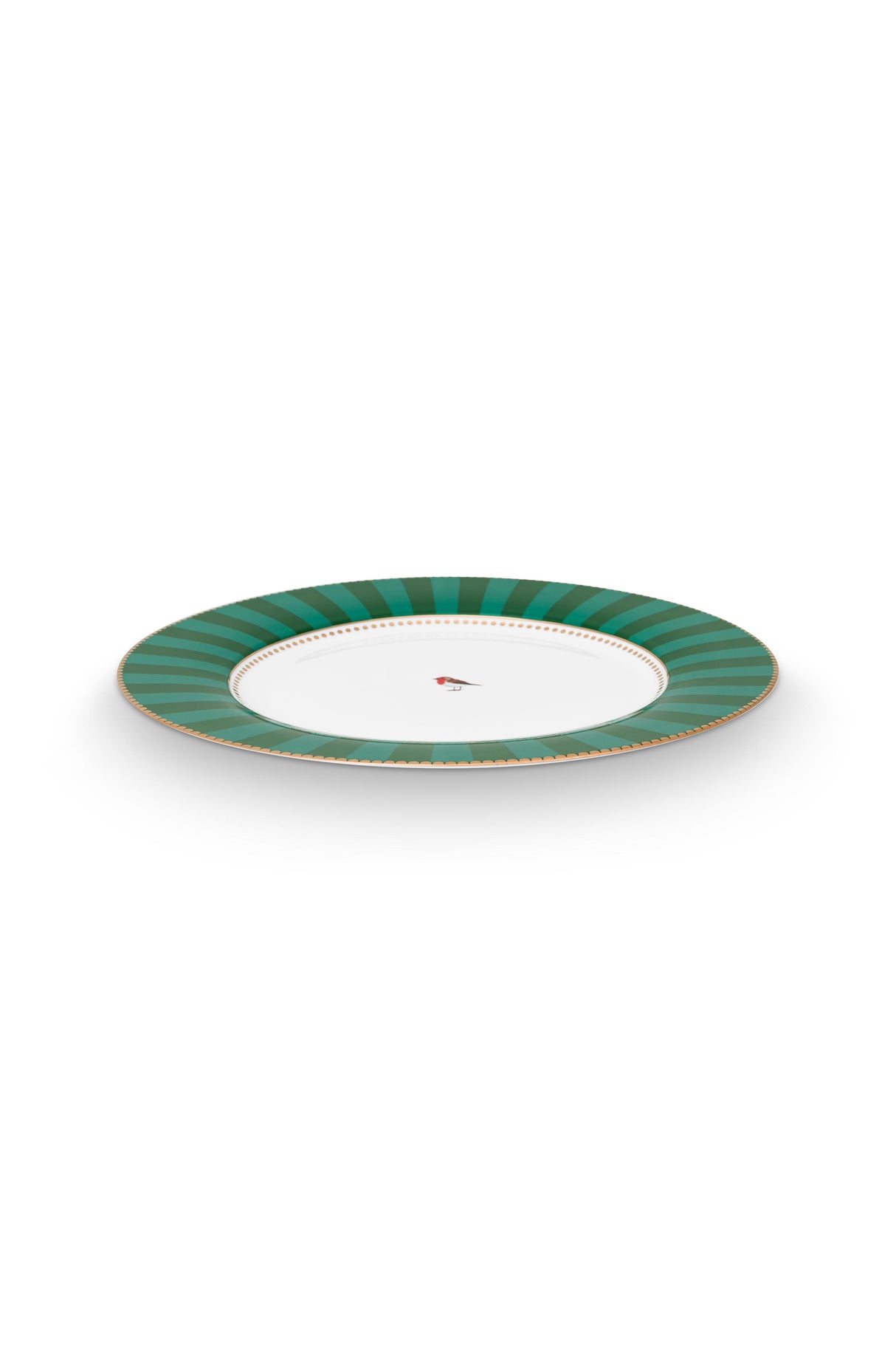 Love Birds Plate Stripes Emerald & Green 17cm | 51.001.463