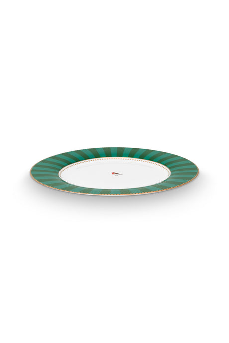 Love Birds Plate Stripes Emerald & Green 17cm | 51.001.463