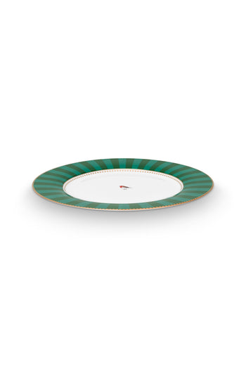 Love Birds Plate Stripes Emerald & Green 17cm | 51.001.463