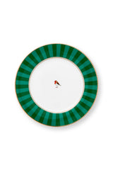 Love Birds Plate Stripes Emerald & Green 21cm | 51.001.465