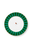 Love Birds Plate Stripes Emerald & Green 21cm | 51.001.465