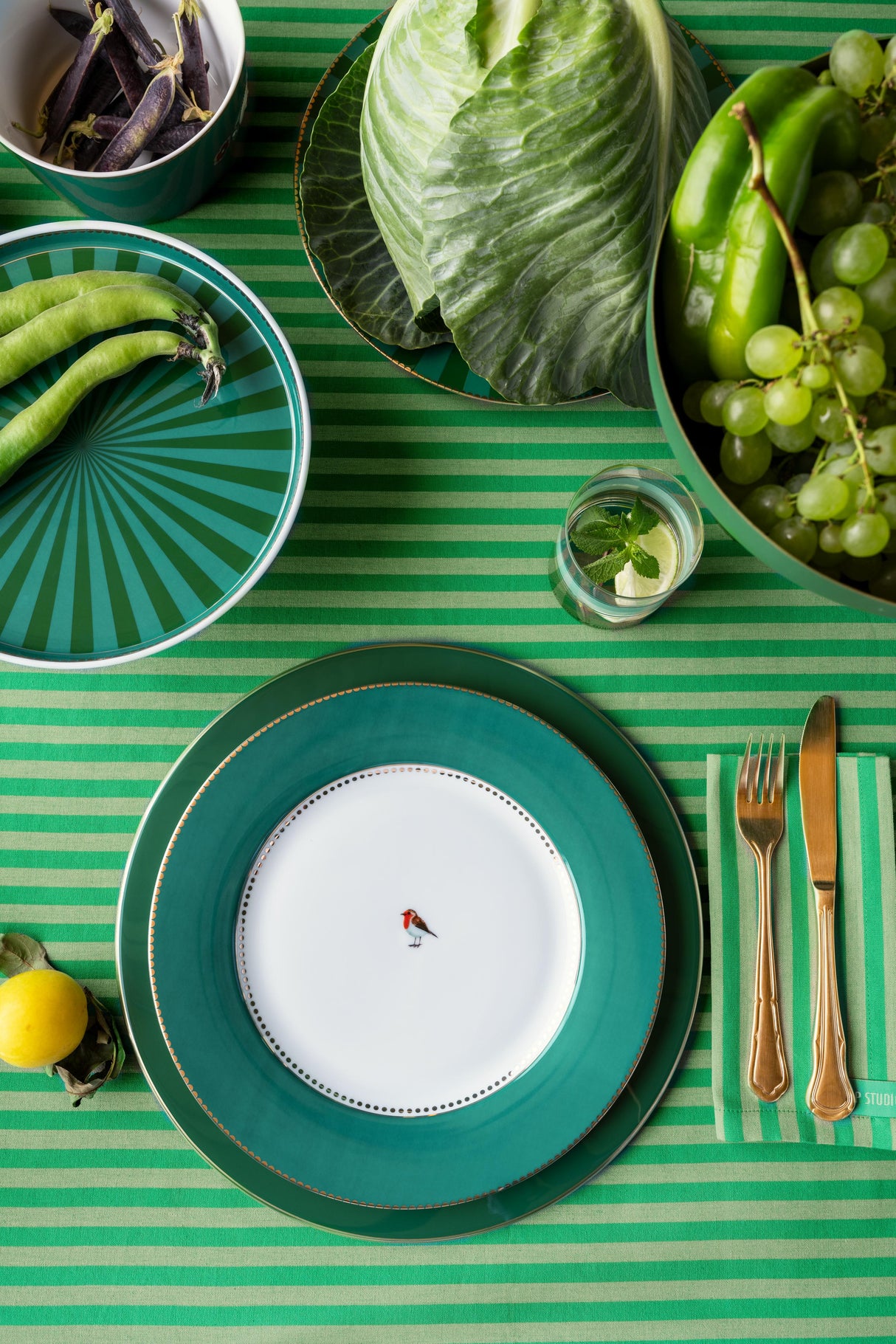 Love Birds Plate Emerald 26.5cm | 51.001.466