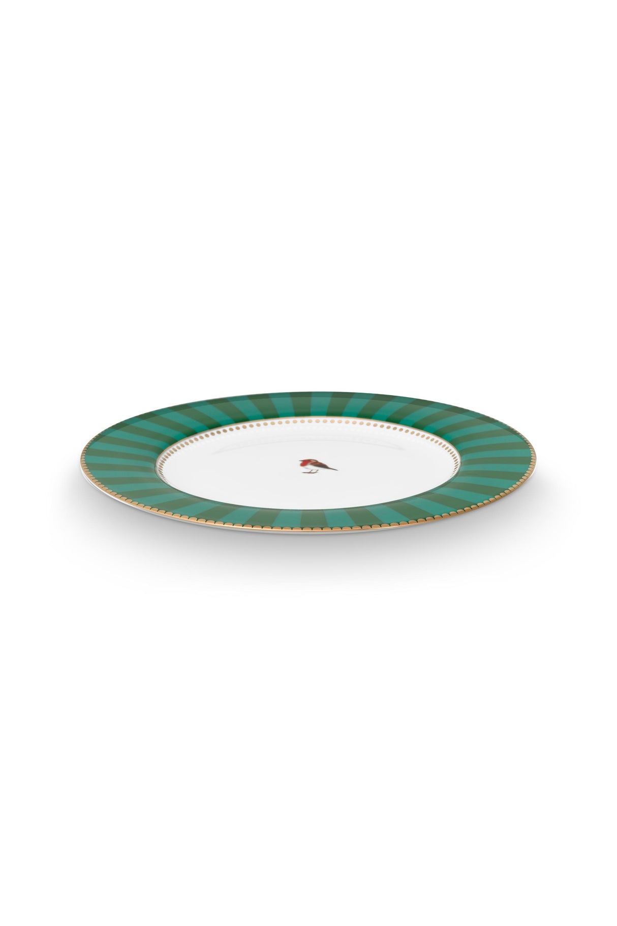 Love Birds Plate Stripes Emerald & Green 26.5cm | 51.001.467