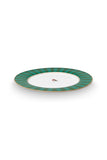 Love Birds Plate Stripes Emerald & Green 26.5cm | 51.001.467