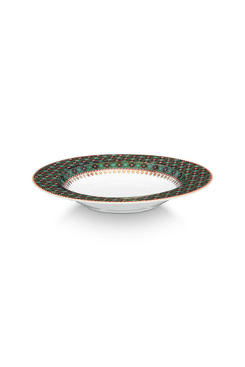 Berry Blues Deep Plate Clover Green 21.5cm | 51.001.482