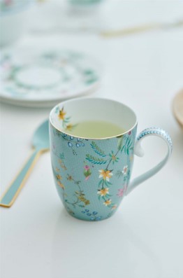 Set/2 Mugs Large Jolie Flowers Blue 350ml │51.002.249