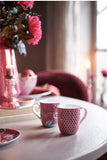 Mug Small Flower Festival Scallop Red-Light Blue 145ml │51.002.306
