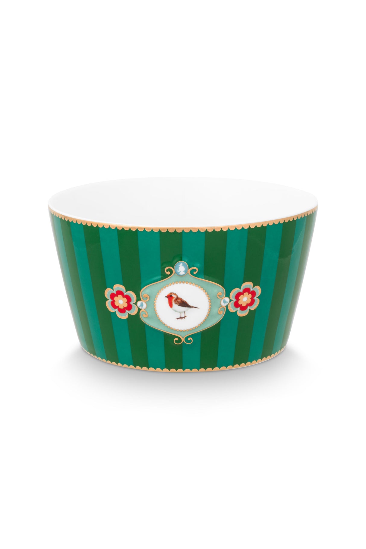 Love Birds Bowl Medallion Stripes Emerald & Green | 51.003.308