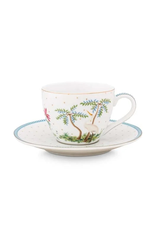 Espresso Cup & Saucer Jolie Dots Gold 120ml | 51.004.116