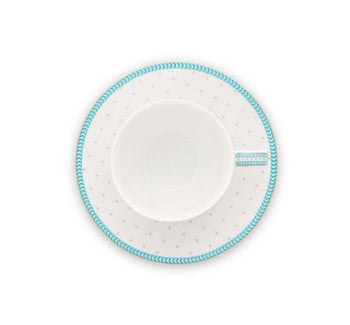 Espresso Cup & Saucer Jolie Dots Gold 120ml | 51.004.116