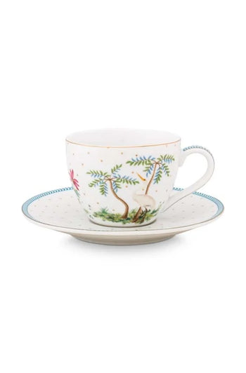 Espresso Cup & Saucer Jolie Dots Gold 120ml | 51.004.116