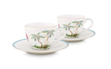 Set/2 Espresso Cups & Saucers Jolie Dots Gold 120ml │51.004.118