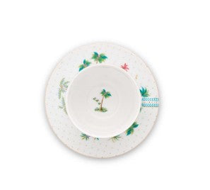 Set/2 Cups & Saucers Jolie Dots Gold 280ml │51.004.119