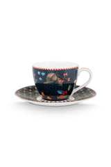 Berry Blues Espresso Cup And Saucer Blue 120ml | 51.004.194