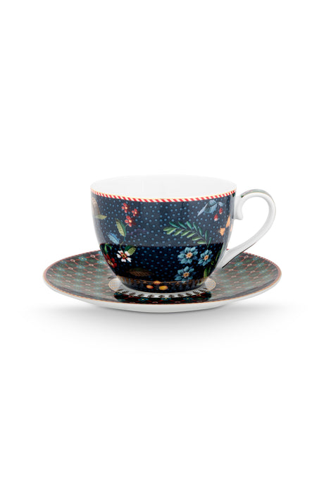Berry Blues Set/2 Cups And Saucers 280ml | 51.004.197