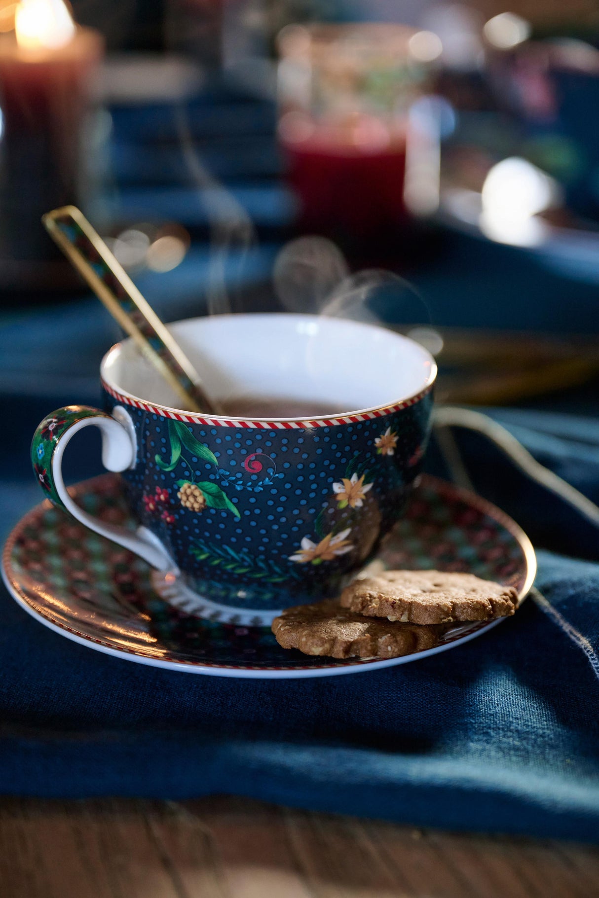 Berry Blues Set/2 Cups And Saucers 280ml | 51.004.197