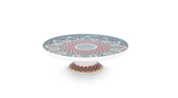 Mini Cake Tray Flower Festival Scallop Deco Light Blue 21cm │51.010.027