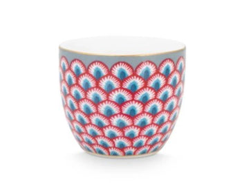 Egg Cup Flower Festival Scallop Red-Light Blue │51.011.033