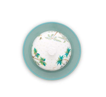Butter Dish Round Jolie Dots Gold 17x8cm | 51.018.110