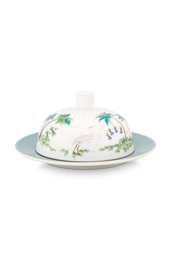 Butter Dish Round Jolie Dots Gold 17x8cm | 51.018.110