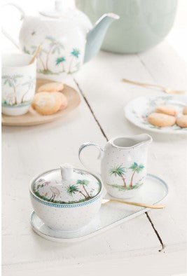 Plate Sugar & Creamer Jolie Dots Gold 25x12cm | 51.018.152