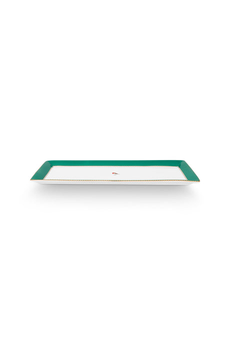 Love Birds Rectangular Cake Tray Emerald 33.3x15.5 | 51.018.156