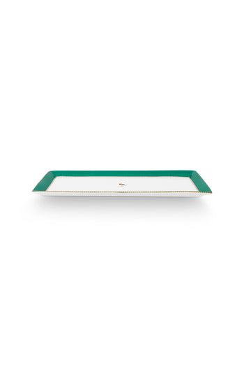 Love Birds Rectangular Cake Tray Emerald 33.3x15.5 | 51.018.156