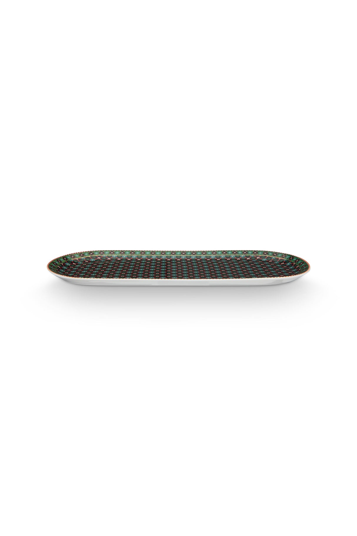 Berry Blues Cake Tray Clover Green 33.3x15.5cm | 51.018.164