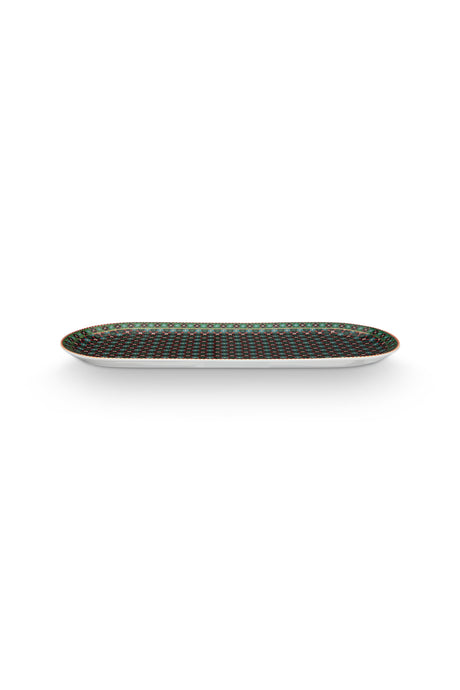 Berry Blues Cake Tray Clover Green 33.3x15.5cm | 51.018.164