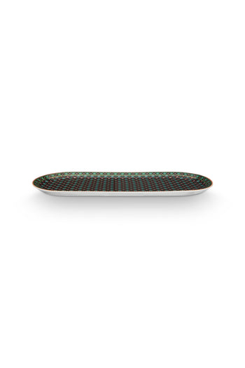 Berry Blues Cake Tray Clover Green 33.3x15.5cm | 51.018.164