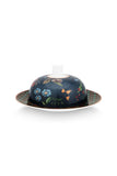 Berry Blues Butter Dish Round Blue 17x8cm | 51.018.165