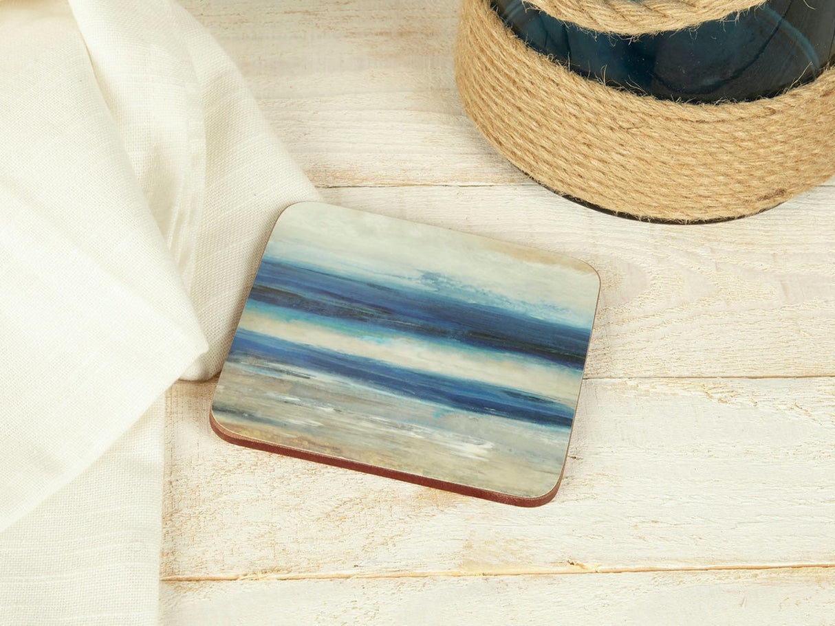 Creative Tops Blue Abstract Pack Of 4 Premium Coasters | 5176612