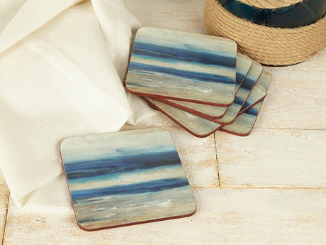 Creative Tops Blue Abstract Pack Of 4 Premium Coasters | 5176612