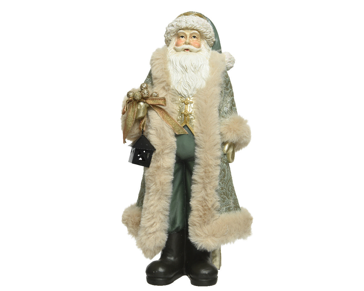 Polyresin Santa with Lantern | 522881