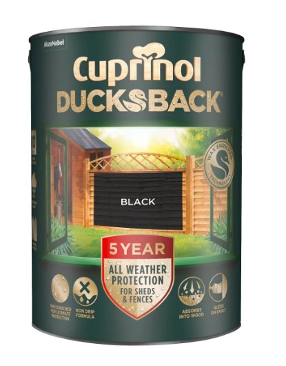 Dulux Cuprinol Ducksback Black 5L | 5244557
