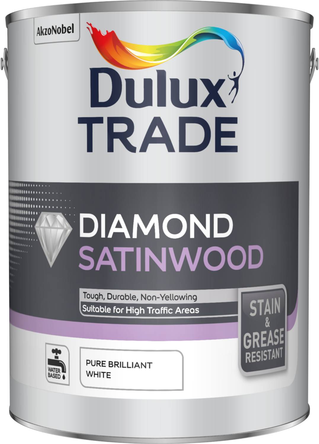 Dulux Trade Diamond Satinwood Pure Brilliant White 5L | 5282776