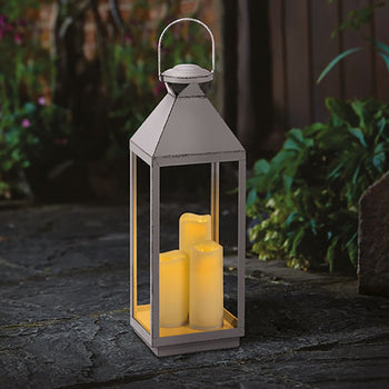 Dove-Grey Oslo Lantern, Large | 5320006