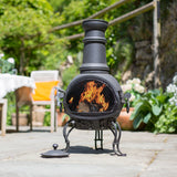 Black Steel Chimenea | 56061-B