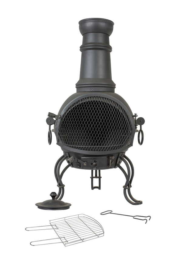 Black Steel Chimenea | 56061-B