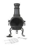 Black Steel Chimenea | 56061-B