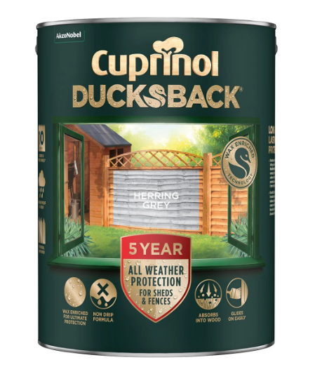 Cuprinol Ducksback Herring Grey 5L | 5701422