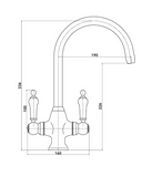 Dashwood Kitchen Sink Mixer - Chrome | 580304