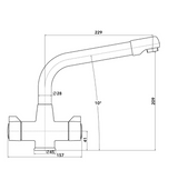 Sofia Kitchen Sink Mixer - Chrome | 580314